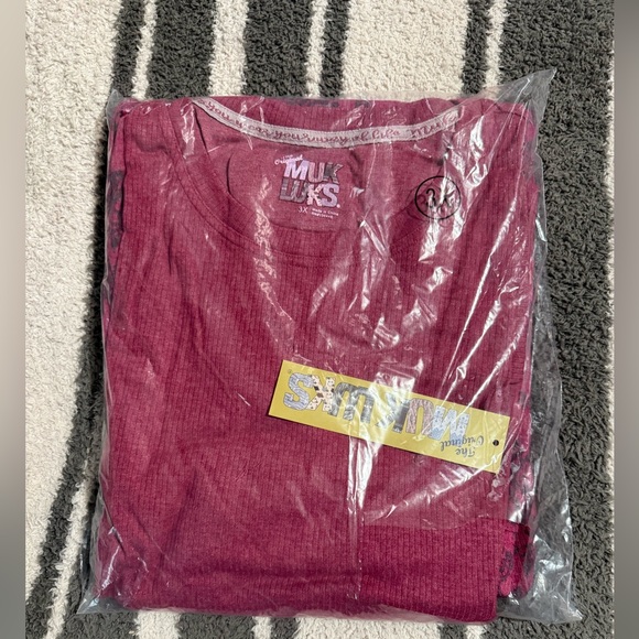 NWT MUK LUKS Rib Knit Jogger Lounge Set - Picture 1 of 8